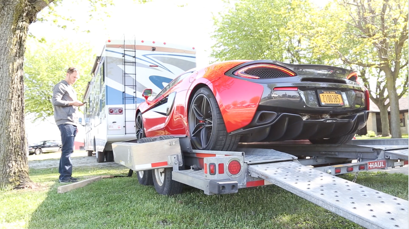 Illustration for article titled The Scariest Thing About Driving A $240,000 McLaren 570S Was Unloading It From A U-Haul Trailer